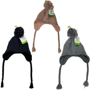 Wholesale Brand Name Children's Lined Toque with Pom-Pom & Tassle - 3-Colours (2-6 years)