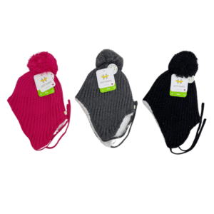 Wholesale Brand Name Children's Lined Toque with Pom-Pom & Tassle - 3-Colours (2-6 years)