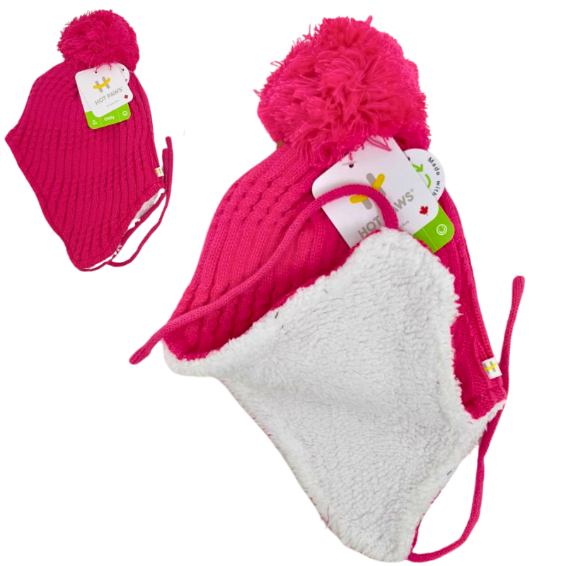 Wholesale Brand Name Children's Lined Toque with Pom-Pom & Tassle - 3-Colours (2-6 years) - Image 2