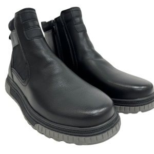 Wholesale Mens' Black Winter Boots With Zipper (Size 40-45)