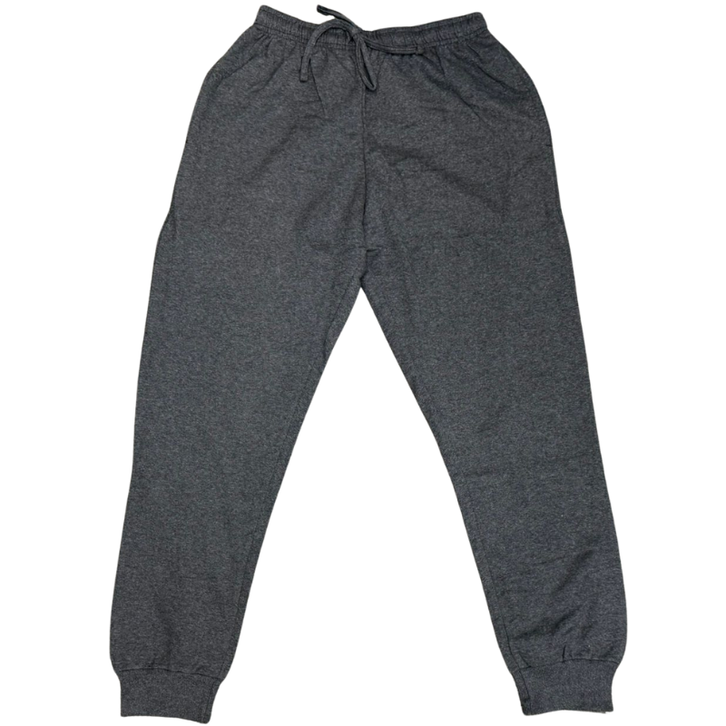 Wholesale Adult Fleece Track Pant Charcoal- Size X-Large
