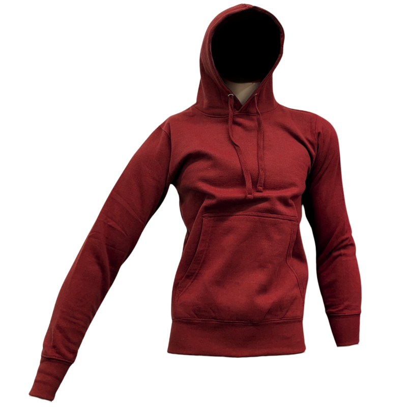 Wholesale Adult Pull Over Hoody -Medium - Burgundy - Image 2