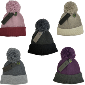 Wholesale Brand Name Ladies Pom-Pom Toque - Assorted Colours