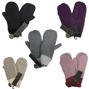 Wholesale Ladies' Brand Name Knit Mitten - Asst Colours