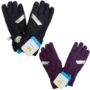 Wholesale Brand Name Ladies' Ski Glove With Reflector (S-L) 2 Colours