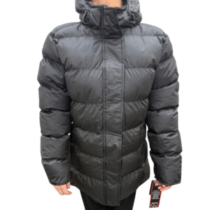 Wholesale Ladies Winter Coat With Hood - Black (Size S-XL)