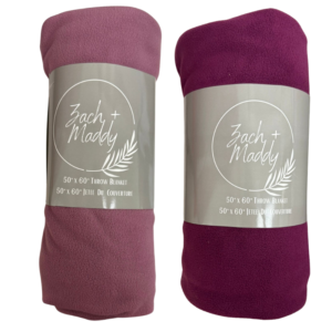 Wholesale Throw Blanket - 50" X 60"  Pink & Purple