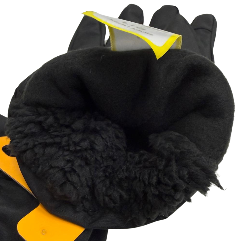 Adult Brand Name Sport Gloves – Sherpa Lined with Touchscreen Compatibility (Black with Stripe, S–XL) - Image 3