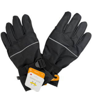 Adult Brand Name Sport Gloves – Sherpa Lined with Touchscreen Compatibility (Black with Stripe, S–XL)