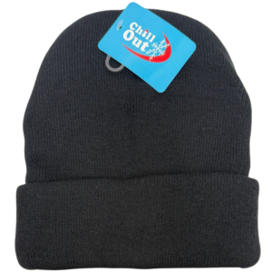 Wholesale Adult Cuffed Toque - Black