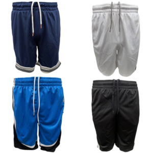 Wholesale Brand Name Russell Athletic Men’s Basketball Shorts with Contrast Colours (S–2XL)