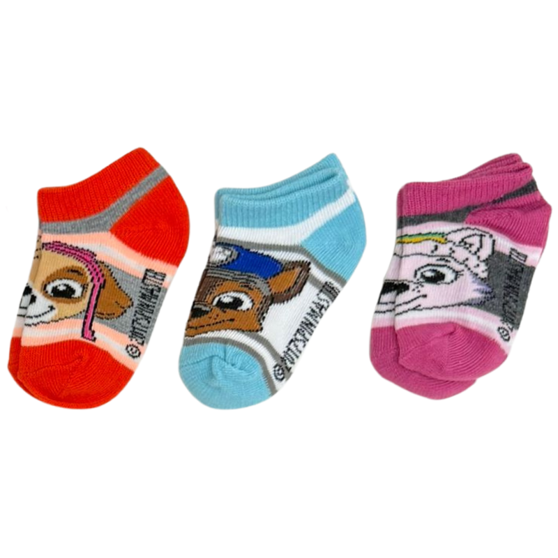 Wholesale Brand Name Kids Socks – Paw Patrol – 6 Pack – Assorted Colours (Size 4–7) ($1.00 Each) - Image 2