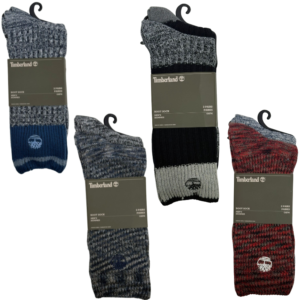 Wholesale Brand Name Men’s Boot Socks – Timberland – 2 Pack - Size 10-13 ($4.00 Each)