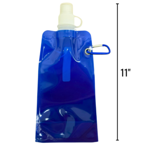 Wholesale Folding Water Bottle – Blue (540ml/18oz)