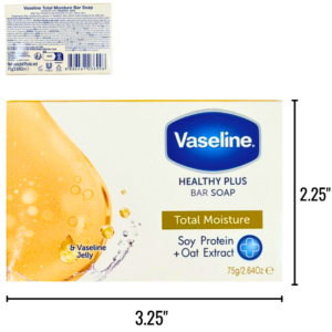 Wholesale Bar Soap – Brand Name Vaseline - Total Moisture - 75G