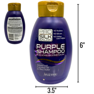 Wholesale Purple Shampoo – Pro Silk - Coconut & Shea Butter   (414ml/14oz)