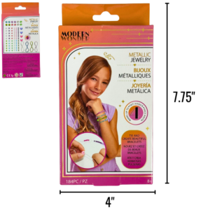 Jewelry Set – Metallic Beads (184 Pieces)