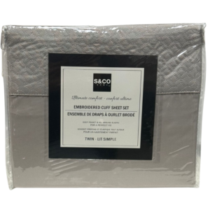 Wholesale Twin Sheet Set 3 Piece Set – Light Grey