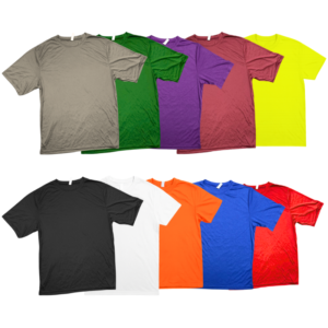 Wholesale Adult Dri-Fit Short Sleeve T-Shirt Assorted Colours (XS–XL)