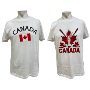 Wholesale Adult/Ladies Short Sleeve T-Shirt Canada Logo Assorted (S–2XL)