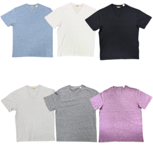 Wholesale Adult V-Neck T-Shirt Assorted (S–XL)