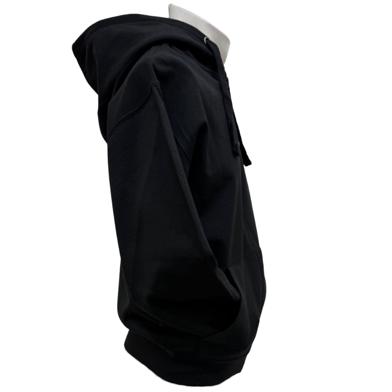Wholesale Adult Full Zip Hoodie Black (Size: Large) - Image 2