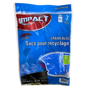 Wholesale Blue Garbage Bags (77L / 26x36in) 7 Pack  ( $0.29 Each)