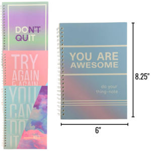 Wholesale Inspirational Notebook/Journal Assorted Styles (21x15cm / 8.3x5.9in)