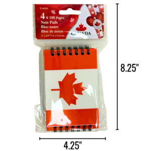 Wholesale Canada Notebooks 4 Pack (3x4.5in)  ( $0.50 Each)