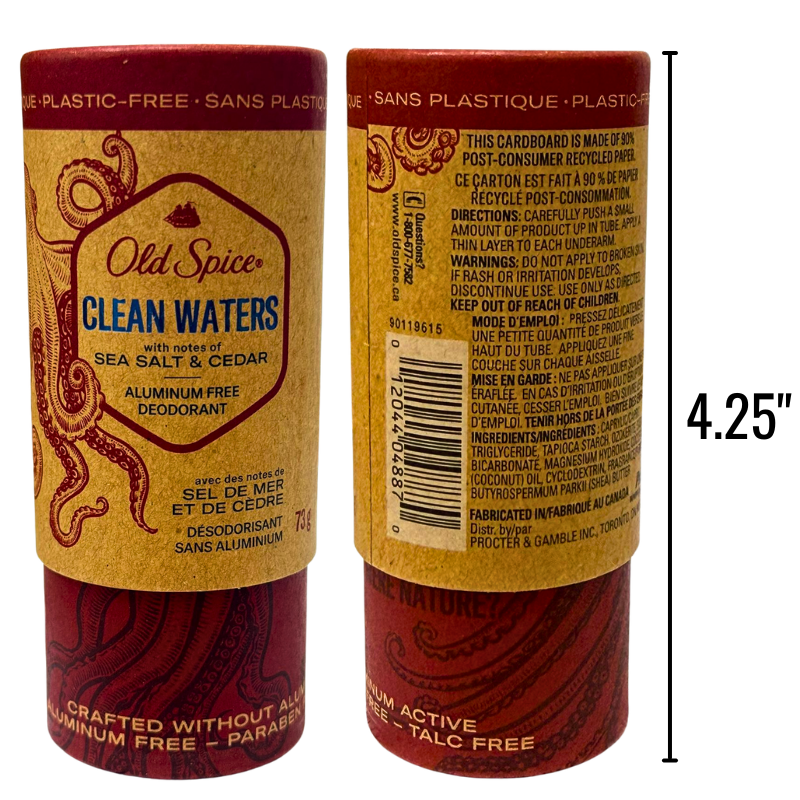 Wholesale Brand Name Old Spice Deodorant Clean Waters Aluminum Free (73g/2.6oz)