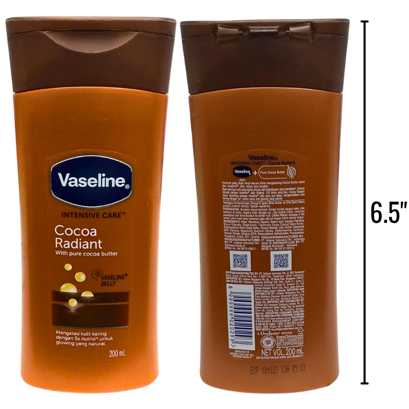 Wholesale Vaseline Lotion Cocoa Radiant (200ml/6.8oz) - Image 2