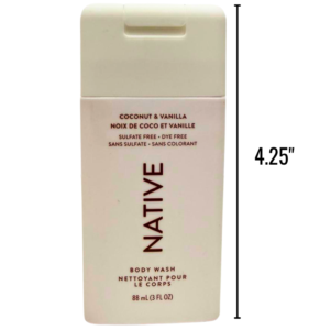 Wholesale Brand Name Native Body Wash Coconut & Vanilla (88ml/3oz)