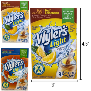 Wholesale Drink Flavouring – Wyler’s Light Sugar Free – 8 Pack – Assorted Flavours  (0.63 Each)