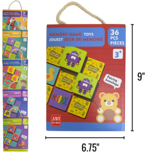 Wholesale Memory Game 36 Pieces Assorted Designs (Age: 3+)