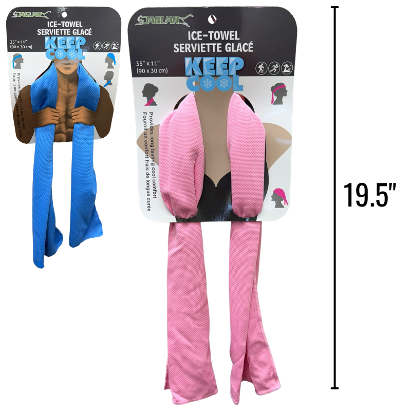 Wholesale Cooling Towel Assorted Colours (35x11in)