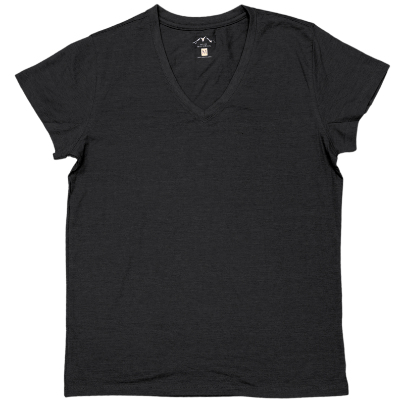 Wholesale Ladies V-Neck Short Sleeve T-Shirt Assorted Colours (S–2XL) - Image 3