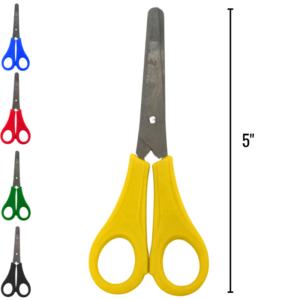 Wholesale Safety Scissors Blunt Tip Assorted Colours (5in)