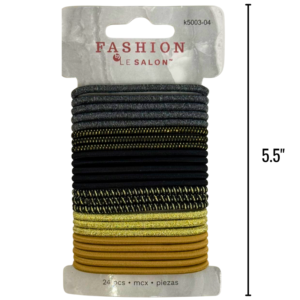 Wholesale Hair Elastics Assorted Colours 24 Pack ( $0.06 Each)