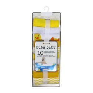 Wholesale Baby Wash Cloths Yellows 12 Pack ( $0.80 Each)