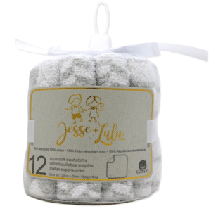 Wholesale Baby Washcloths 12 Pack - Grey ( $0.68 Each)