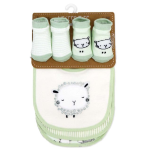 Wholesale Baby Set - Sage Sheep Theme (0–6 Months)
