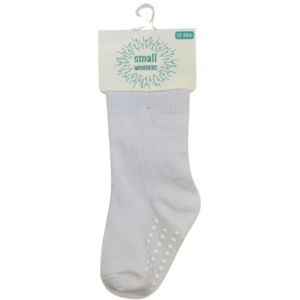 Wholesale Infant Socks White with Non Skid (12 – 24  Months)