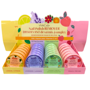 Wholesale Nail Polish Remover Pads Assorted Scents (4 Scents - 32 Wipes Per Container)