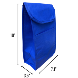 Wholesale Lunch Bag Royal Blue (7 1/8"W x 10"H x 3 1/2"D)