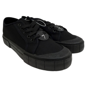 Wholesale Ladies Lace-Up Running Shoes Black (Size 6–10)