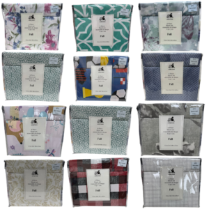 Wholesale Full Sheet Set 6 Piece Assorted Prints  