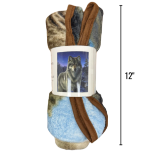 Wholesale Animal Wolf Print Throw Blanket (50x60in)