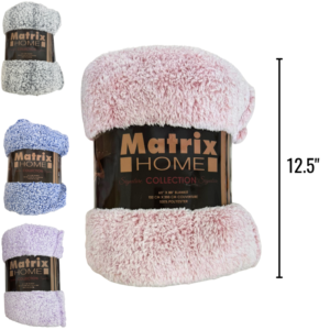 Wholesale Sherpa Blanket Assorted Colours (60x80in)