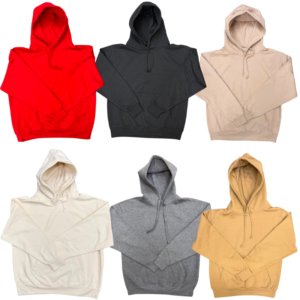 Wholesale Adult Pullover Hoodie Assorted Colours (S–2XL)
