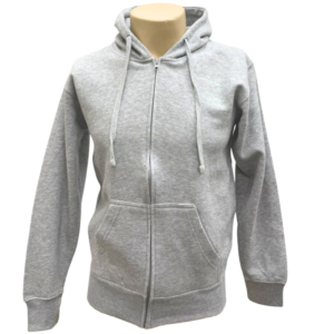Wholesale Adult Full Zip Hoodie - Ash Grey - Size Small